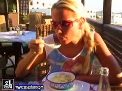 Fun On Holiday In Greece With Blonde Beauty From Hungary Porn Videos