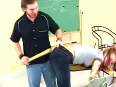Sexy Redhead Teen's Spanked By Her Teacher In Class Porn Videos