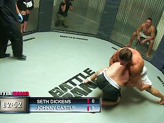 Cage Fighter Kicks Some Ass Then Fucks A BBW In The Ring Porn Videos