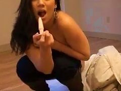 Brunette Hussy Licks A Buttplug After Toying Her Asshole With It Porn Videos