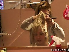 Fun Times With Blue Angel As She Gets Hair Extensions Porn Videos