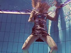 Russian Solo Model Teen Showcasing Her Shaved Pussy In Pool Porn Videos